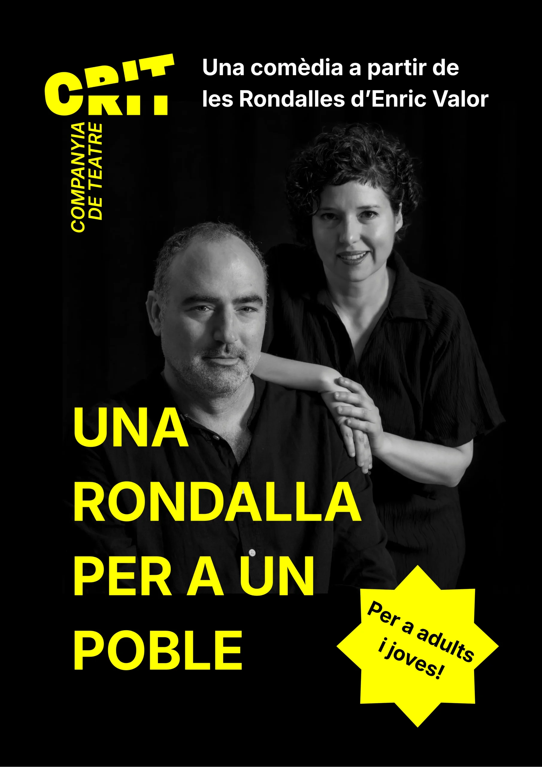 Cartel del espectáculo 'Una rondalla per a un poble' de CRIT Companyia de Teatre